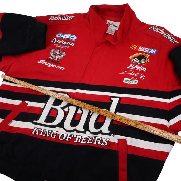 Vintage Chase Authentics Dale Earnhardt Jr. Budweiser Racing Jacket - Picture 7 of 10
